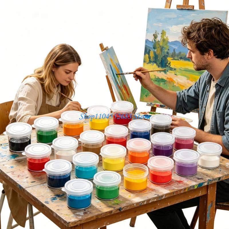 Plastic Cup 50Pcs - 25/50 pces 10ml copos pintura plástico
