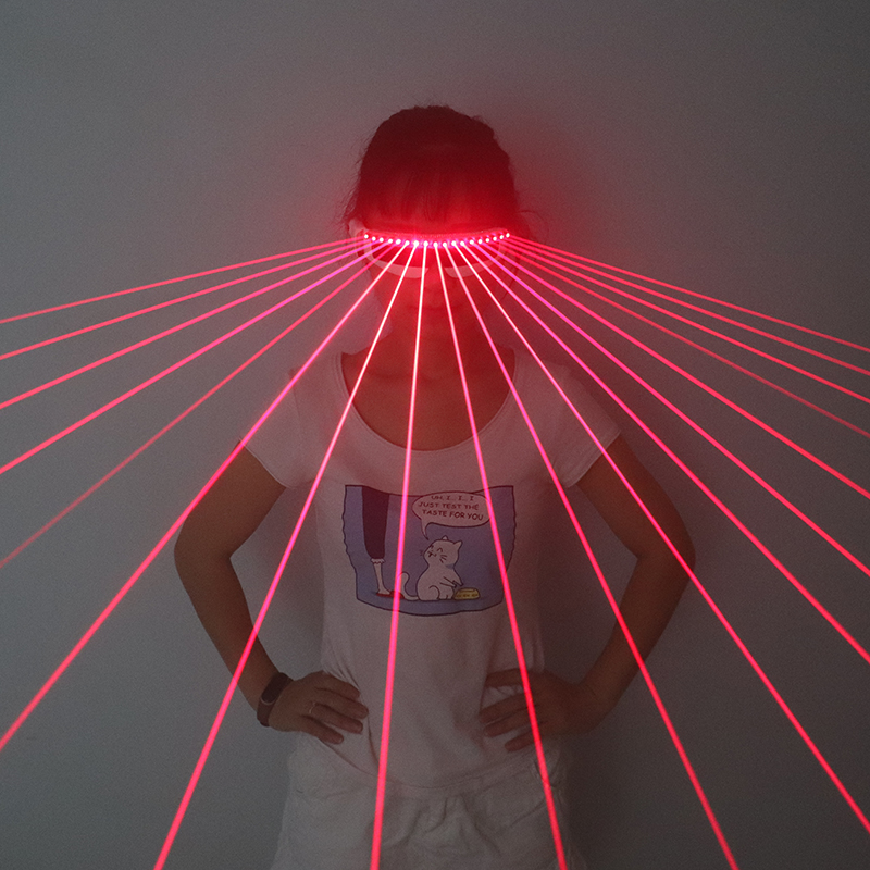 Event Party Dj - Óculos laser vermelho 650nm, adereços de