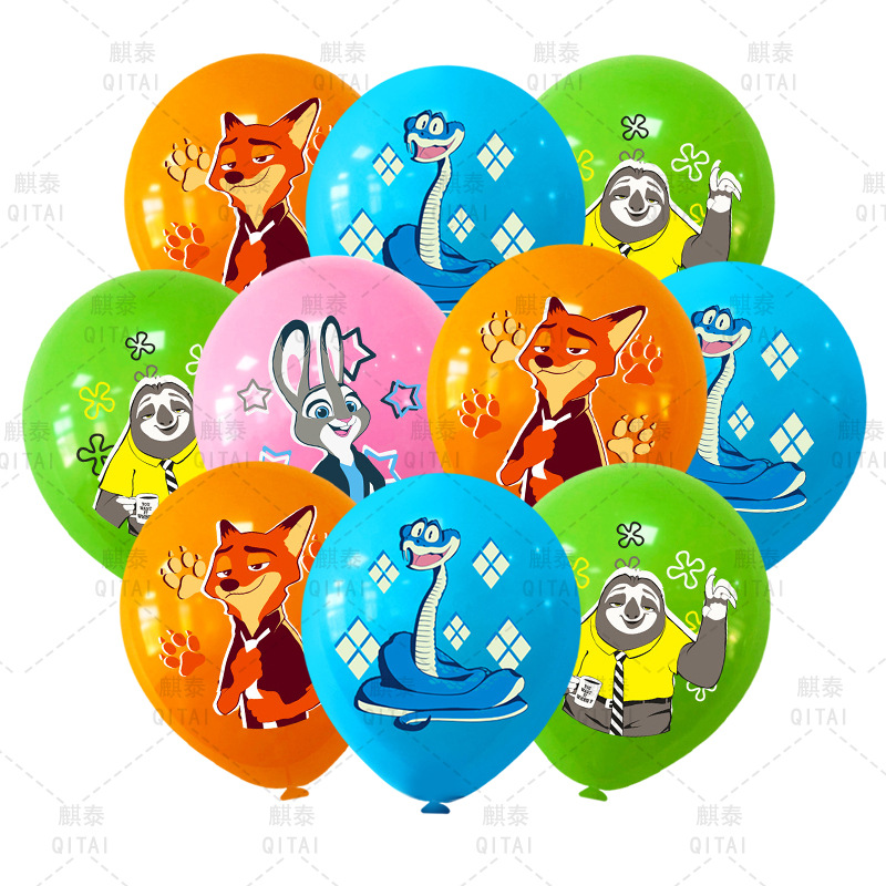 Supply Event - Novos Balões Zootopia de Animais Selvagens