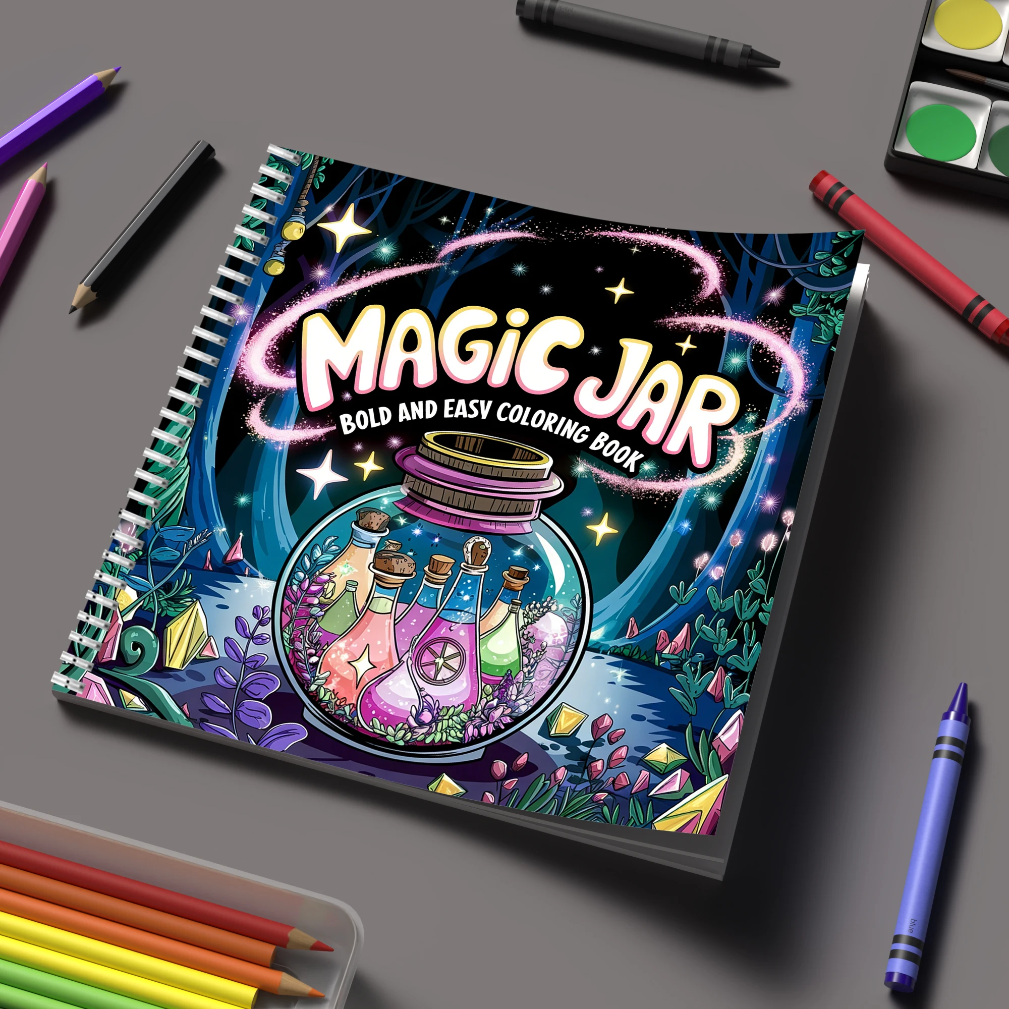 Supply Event - Livro de Colorir Mágico para Adultos,