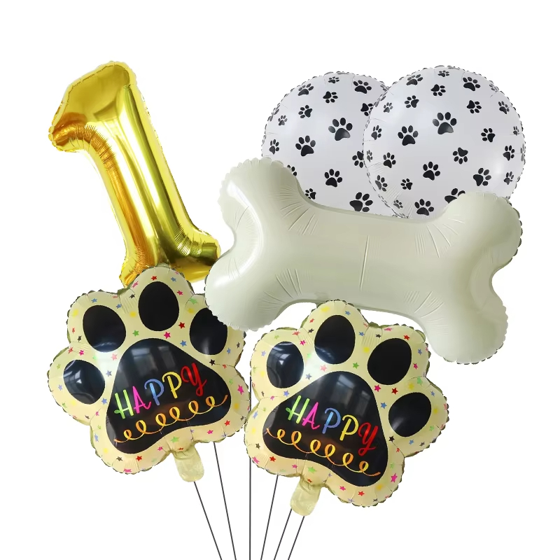Let'S Party Event Supply - Balões Dourados WOOF, Suprimentos para Festa