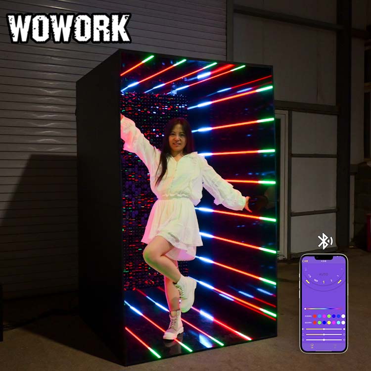 Event Party Box - Wowork atacado metal destacável espelho túnel