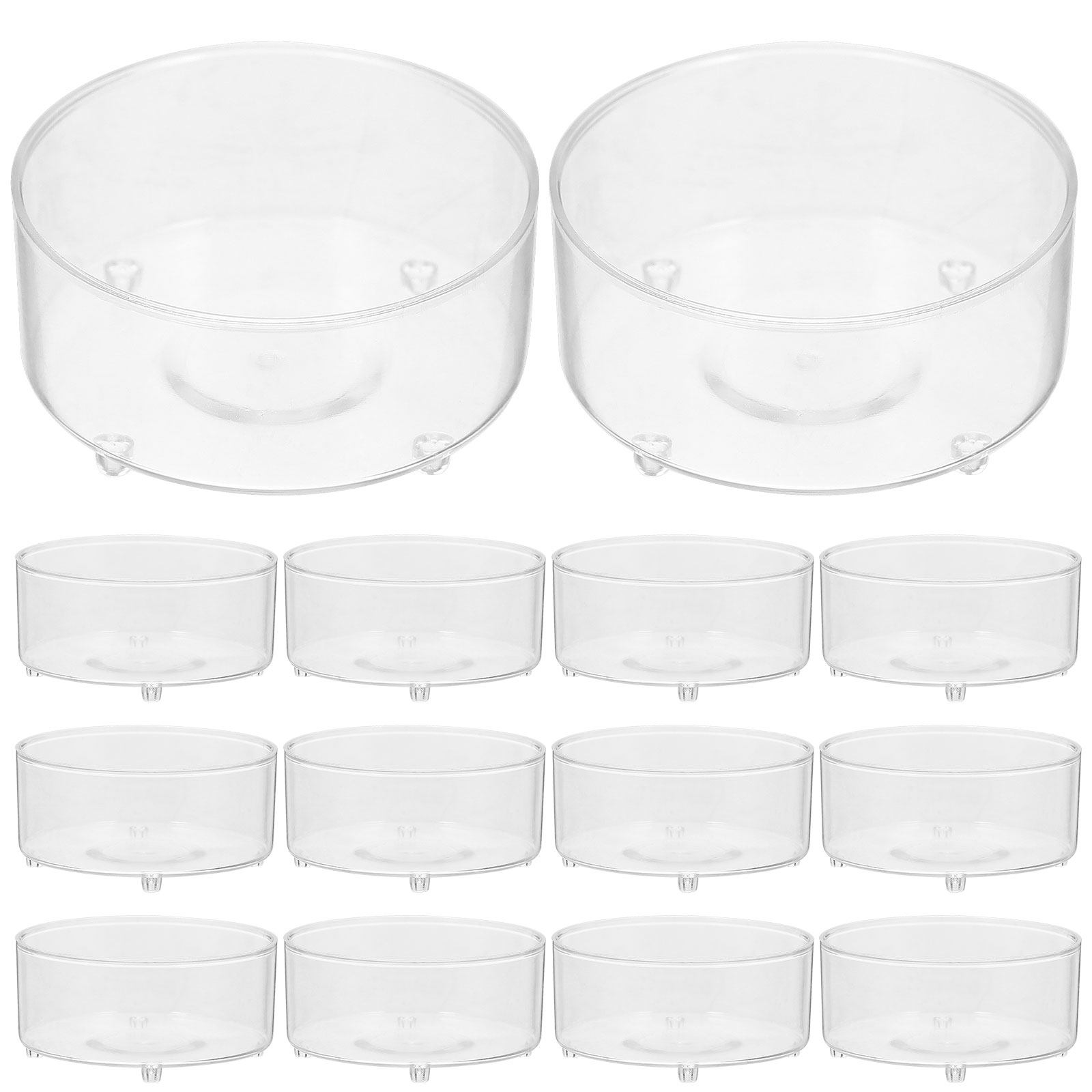 Plastic Cup 50Pcs - 50 Copos Plásticos Transparentes para Velas,