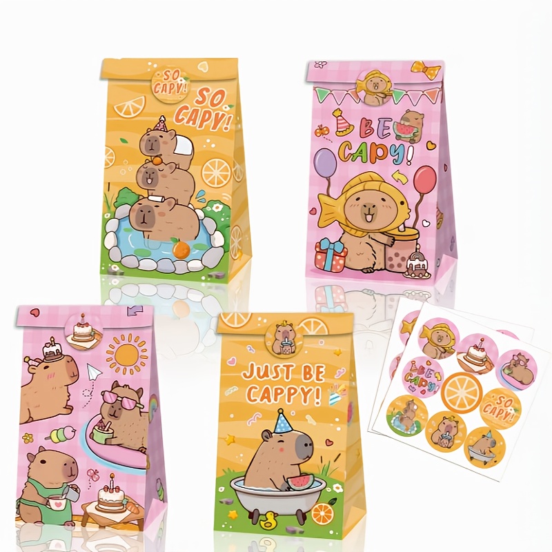 Event Party Box - 12/24/48 pçs capivara sacos de doces