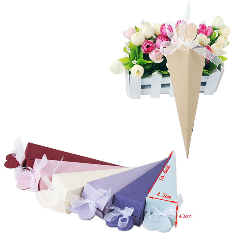 Cotton Candy Cone - 10/20/50 pçs cone de sorvete caixa
