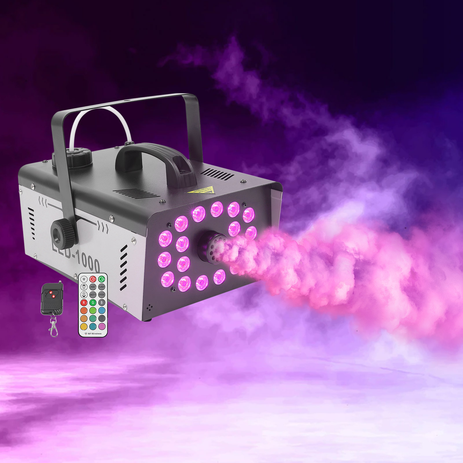 Event Party Dj - Máquina de Fumaça 1000W com 18
