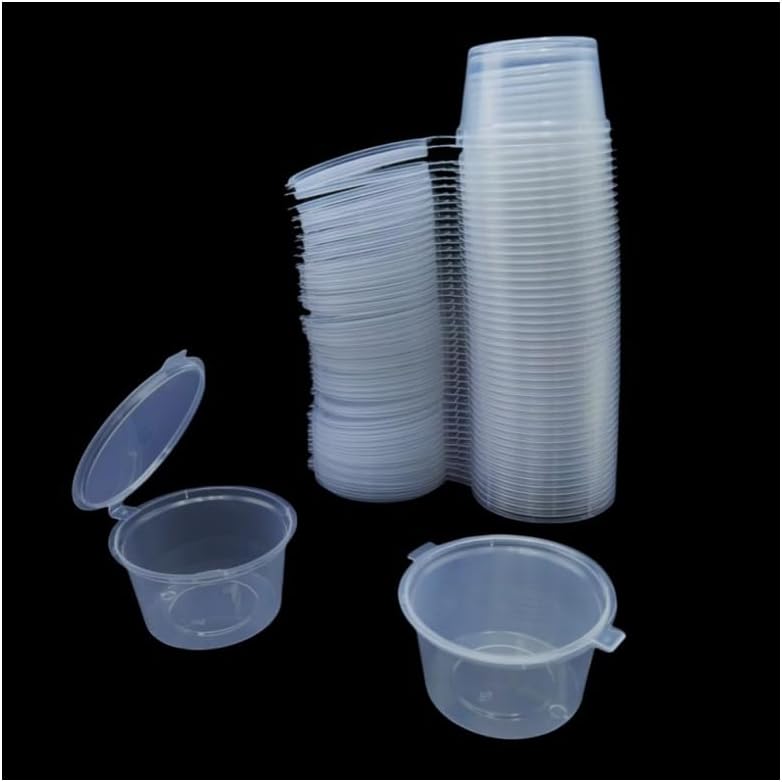 Plastic Cup 50Pcs - Copos de Plástico Transparente Descartáveis com