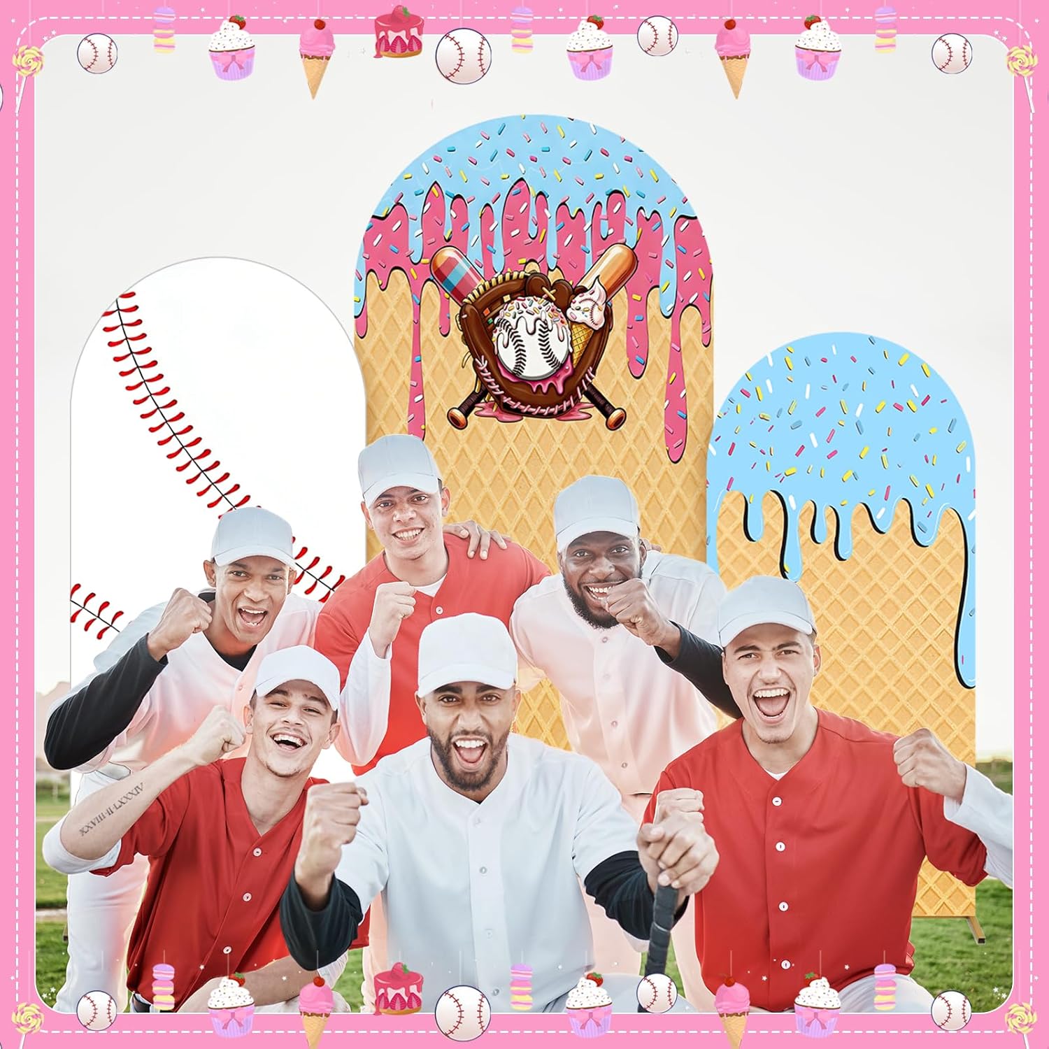 Capa de Fundo Arqueada com Tem - Dessert Table Backdrop avaliação e preço