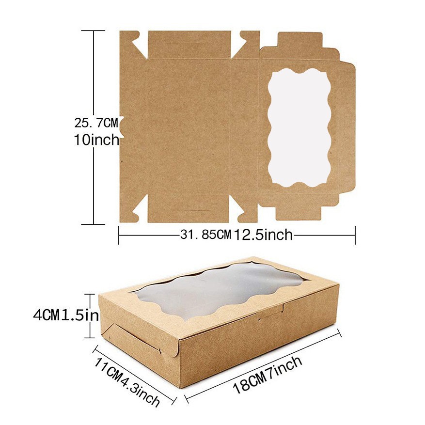 Caixas de papel kraft para bol - Event Party Box avaliação e preço