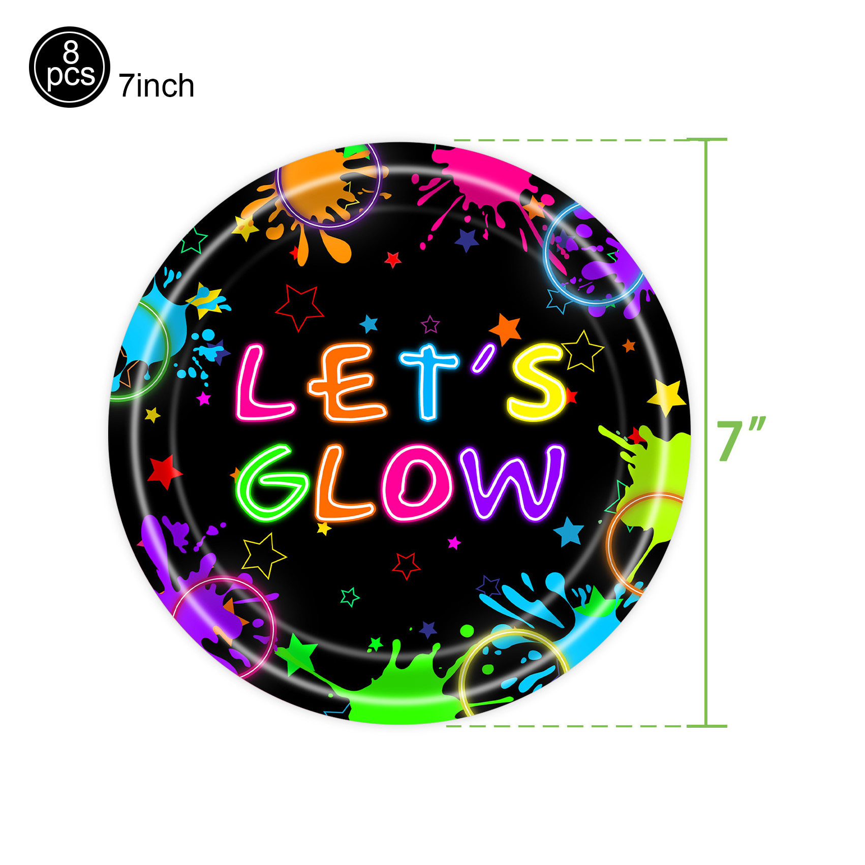 Fontes de festa de néon deixe  - Let'S Party Event Supply avaliação e preço