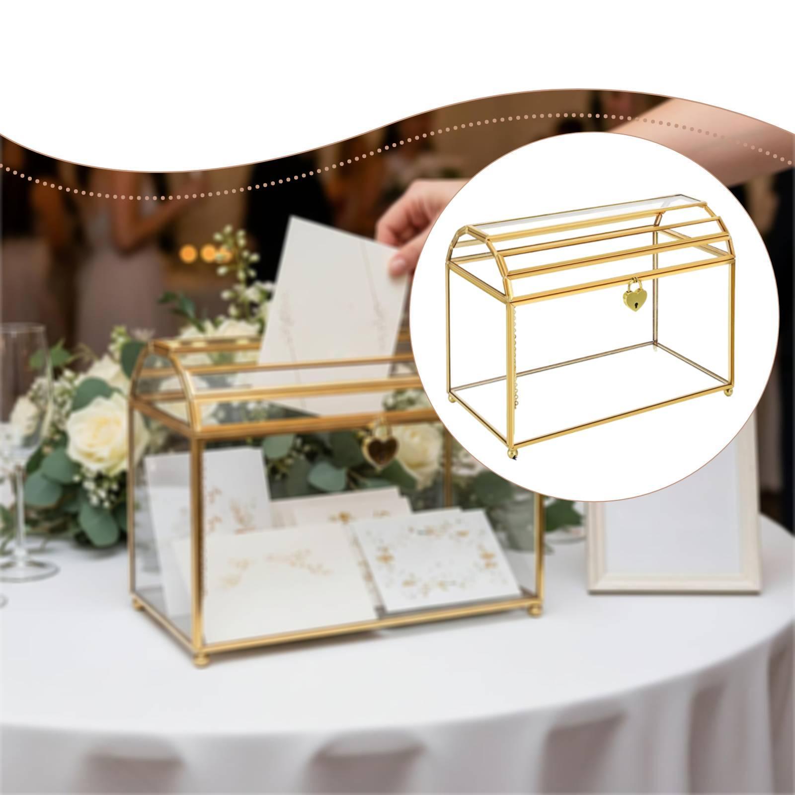 Caixa de vidro para cartões de - Event Party Box avaliação e preço