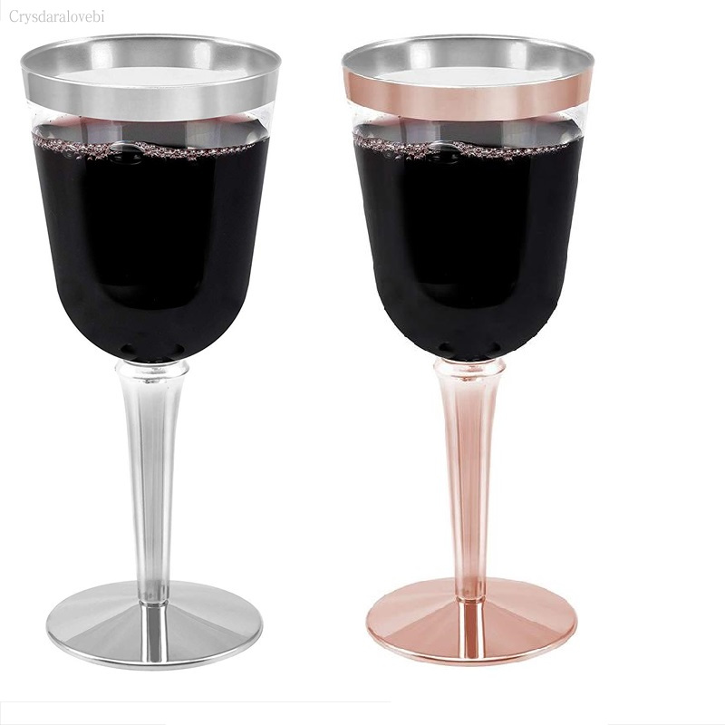 Copos De Vinho Descartáveis De - Plastic Cup 50Pcs avaliação e preço