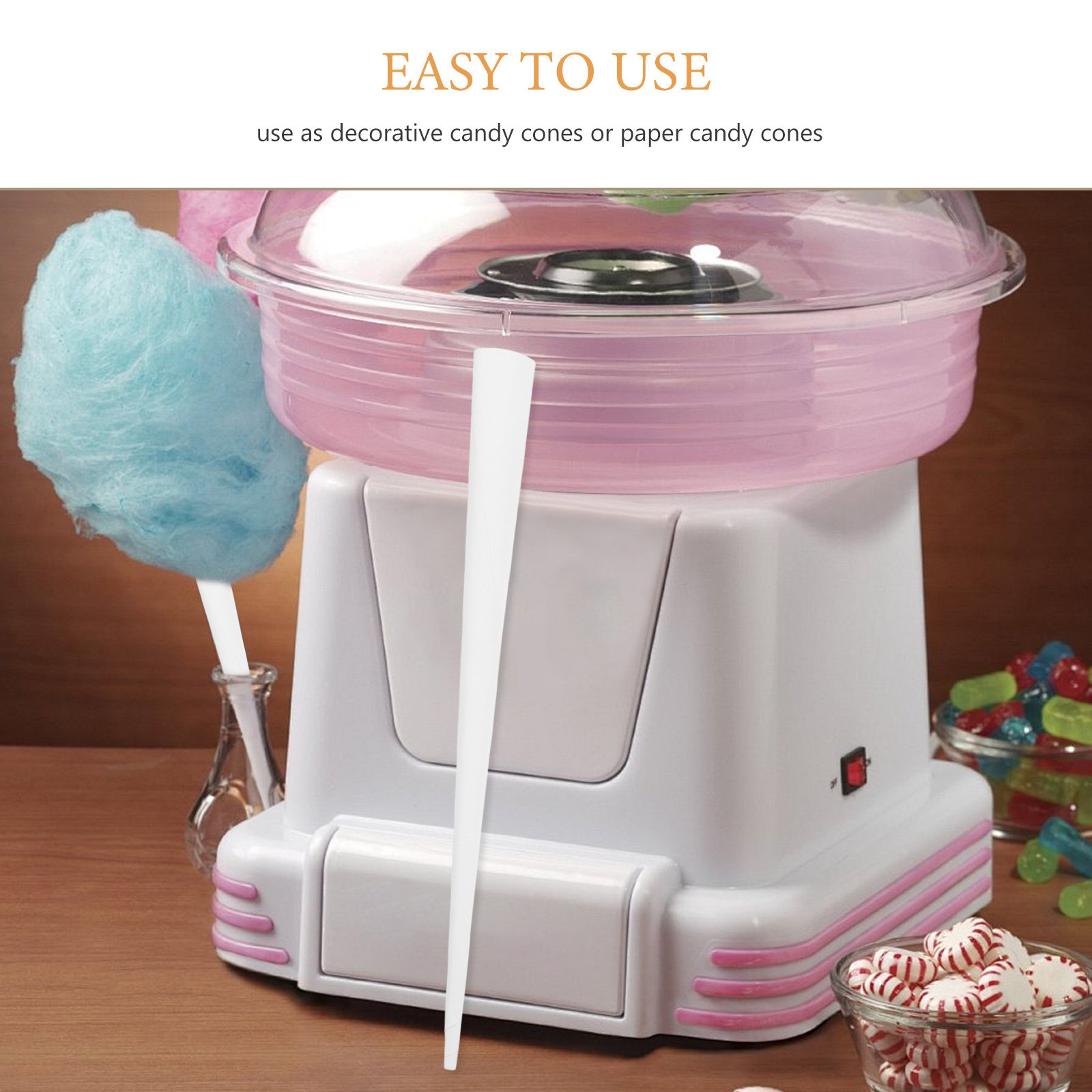 20 Unidades de Palitos de Pape - Cotton Candy Cone avaliação e preço